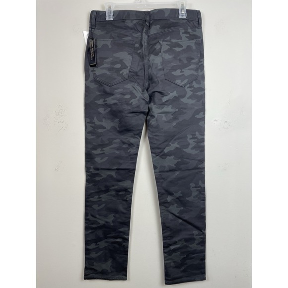 NEW Banana Republic Travel Jean Mens 31x32(31"L) Gray Camo Straight Slim Fit - Picture 3 of 9